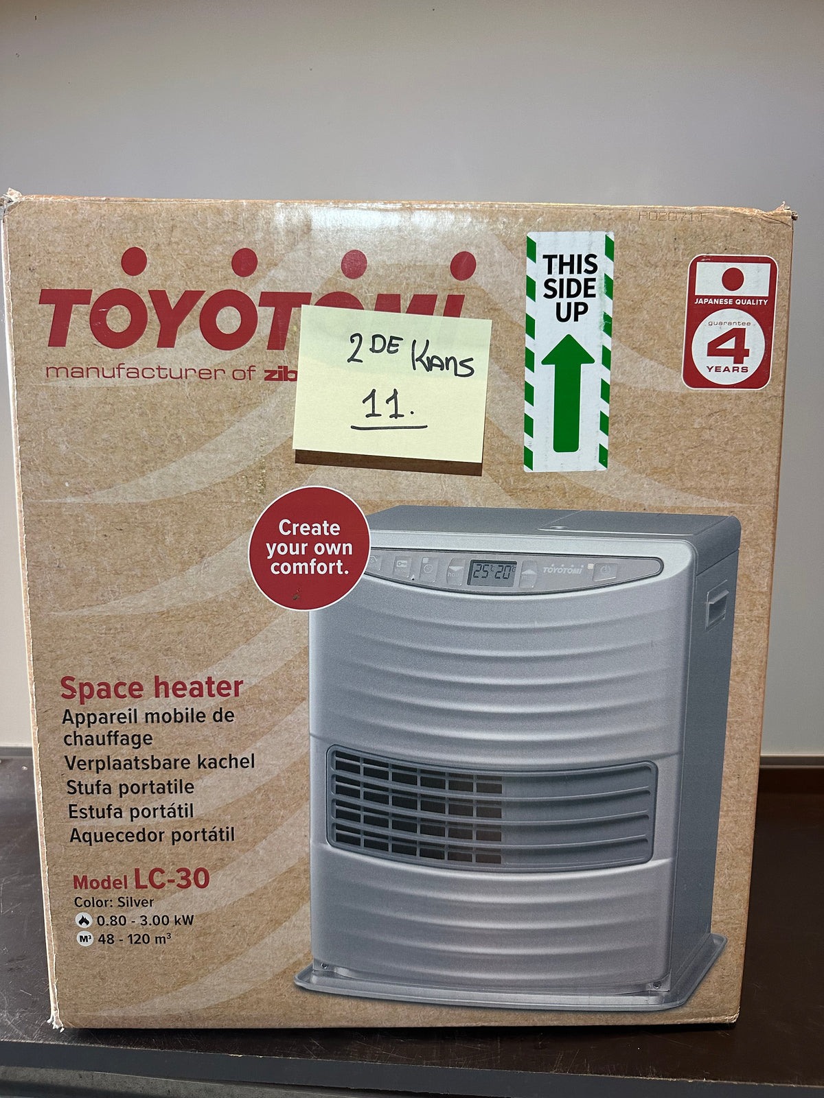 Zibro/Toyotomi LC30 - 2de Kans (Licht Gebruikt)
