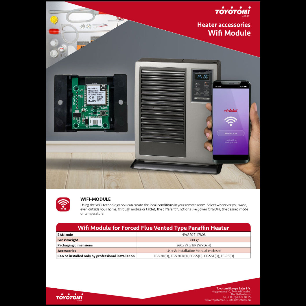 Zibro FF-V30-T Gevel kachel 3.0 Kw Wifi Ready
